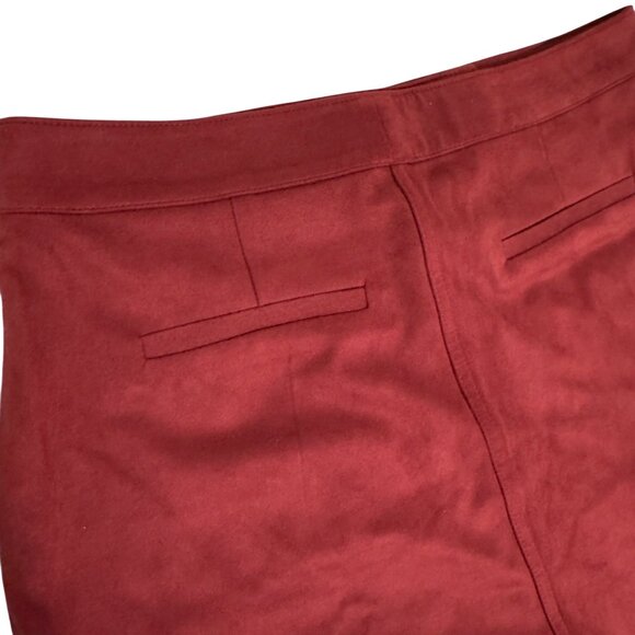 Marine Layer Re-Spun Myra Mini Skirt Cabernet Button-Front (8) front pockets new - Picture 10 of 11